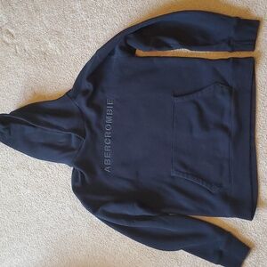 Abercrombie Black Sweatshirt, Men's LG, Super Soft, 70% Cotton, 30% Polyester